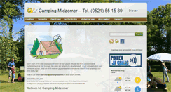 Desktop Screenshot of campingmidzomer.nl