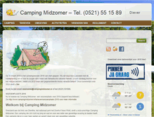 Tablet Screenshot of campingmidzomer.nl